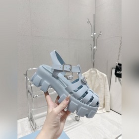 Новейшие три цвета Prada Piggyback Sawtooth Roman Braided Thick S