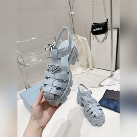 Новейшие три цвета Prada Piggyback Sawtooth Roman Braided Thick S