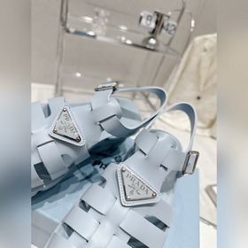 Новейшие три цвета Prada Piggyback Sawtooth Roman Braided Thick S