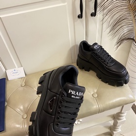 Новая модель PRADA, толстая подошва, уникальный дизайн, кожа овцы