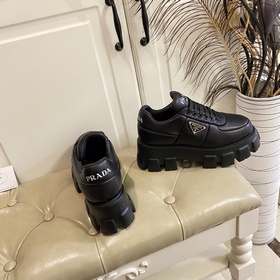 Новая модель PRADA, толстая подошва, уникальный дизайн, кожа овцы