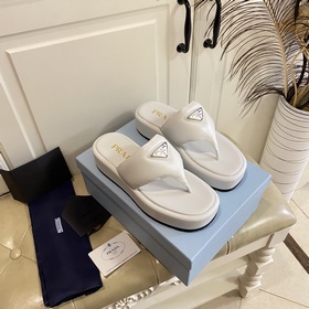 Prada сандалии, кожа овцы, кожа овцы, оригинальная подошва, разме