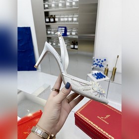 Rene Caovilla Рене Каовилла Элегантные туфли на высоком каблуке FORZEN в белом ц