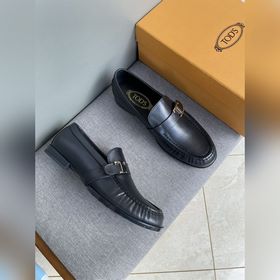 Оригинальное качество Tods. Кожаные туфли Tods. Новая модель, син