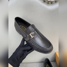 Оригинальное качество Tods. Кожаные туфли Tods. Новая модель, син