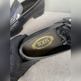 Оригинальное качество Tods. Кожаные туфли Tods. Новая модель, син