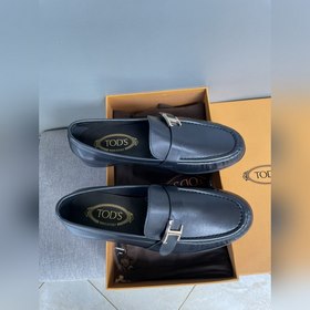 Оригинальное качество Tods. Кожаные туфли Tods. Новая модель, син