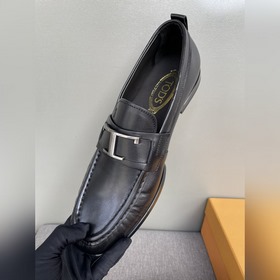 Оригинальное качество Tods. Кожаные туфли Tods. Новая модель, син