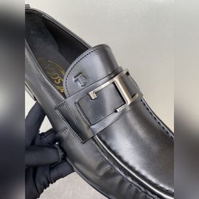 Оригинальное качество Tods. Кожаные туфли Tods. Новая модель, син