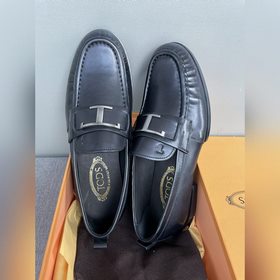 Оригинальное качество Tods. Кожаные туфли Tods. Новая модель, син