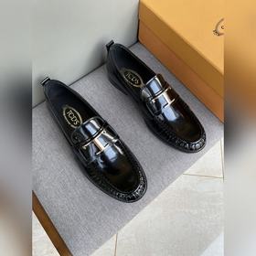 Оригинальное качество Tods. Кожаные туфли Tods. Новая модель, син