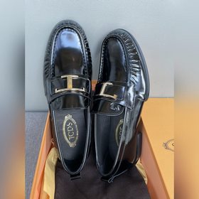 Оригинальное качество Tods. Кожаные туфли Tods. Новая модель, син