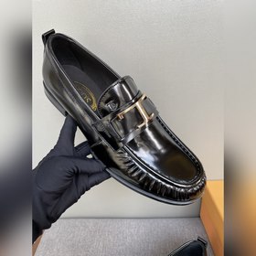 Оригинальное качество Tods. Кожаные туфли Tods. Новая модель, син