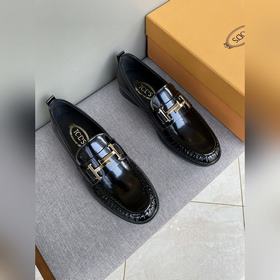 Оригинальное качество Tods. Кожаные туфли Tods. Новая модель, син