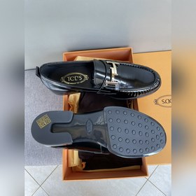 Оригинальное качество Tods. Кожаные туфли Tods. Новая модель, син