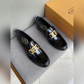Оригинальное качество Tods. Кожаные туфли Tods. Новая модель, син