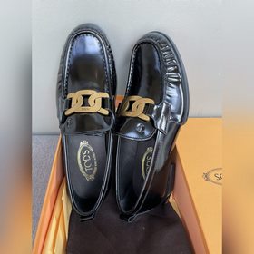 Оригинальное качество Tods. Кожаные туфли Tods. Новая модель, син