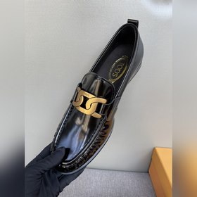 Оригинальное качество Tods. Кожаные туфли Tods. Новая модель, син