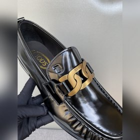 Оригинальное качество Tods. Кожаные туфли Tods. Новая модель, син