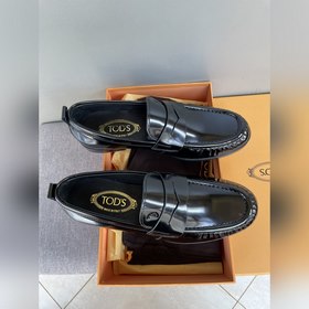 Оригинальное качество Tods. Кожаные туфли Tods. Новая модель, син