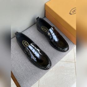 Оригинальное качество Tods. Кожаные туфли Tods. Новая модель, син