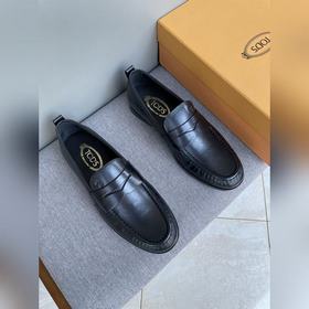 Оригинальное качество Tods. Кожаные туфли Tods. Новая модель, син