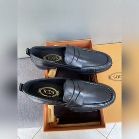 Оригинальное качество Tods. Кожаные туфли Tods. Новая модель, син