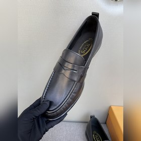 Оригинальное качество Tods. Кожаные туфли Tods. Новая модель, син