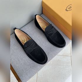 Оригинальное качество Tods. Кожаные туфли Tods. Новая модель, син