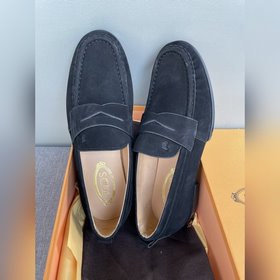 Оригинальное качество Tods. Кожаные туфли Tods. Новая модель, син