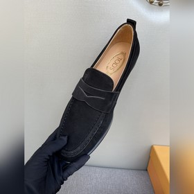 Оригинальное качество Tods. Кожаные туфли Tods. Новая модель, син