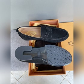 Оригинальное качество Tods. Кожаные туфли Tods. Новая модель, син