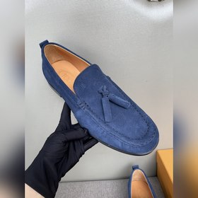 Оригинальное качество Tods. Кожаные туфли Tods. Новая модель, син