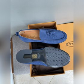 Оригинальное качество Tods. Кожаные туфли Tods. Новая модель, син