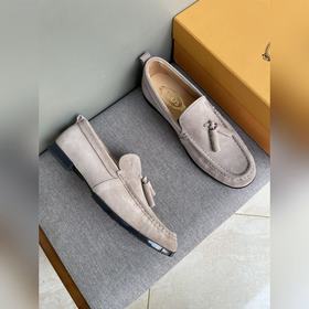Оригинальное качество Tods. Кожаные туфли Tods. Новая модель, син