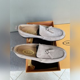 Оригинальное качество Tods. Кожаные туфли Tods. Новая модель, син