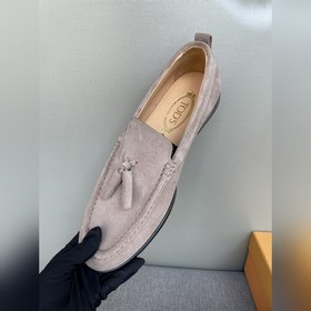 Оригинальное качество Tods. Кожаные туфли Tods. Новая модель, син