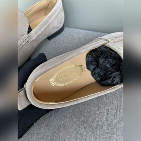 Оригинальное качество Tods. Кожаные туфли Tods. Новая модель, син