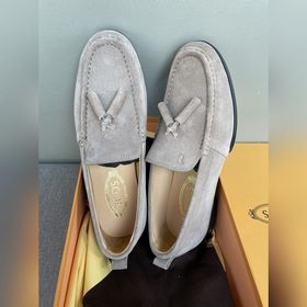 Оригинальное качество Tods. Кожаные туфли Tods. Новая модель, син