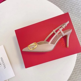 Сандалии Valentino с большой V-образной застежкой и стразами, нов