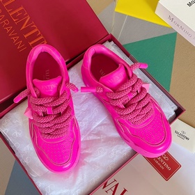 VALENTINO PinkPp ограниченная серия, широкие шнурки, пара, туфли-