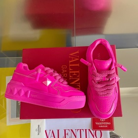VALENTINO PinkPp ограниченная серия, широкие шнурки, пара, туфли-