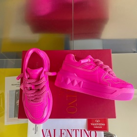 VALENTINO PinkPp ограниченная серия, широкие шнурки, пара, туфли-