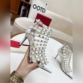 Valentino, высококачественная кожаная подошва, каблук 8 см Класси