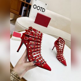Valentino, высококачественная кожаная подошва, каблук 8 см Класси
