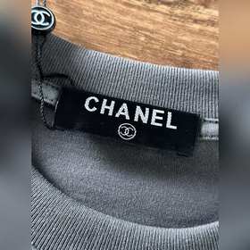 Chanel 2023Ss весна-лето новейшая модель короткорукавной футболки