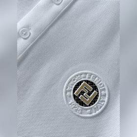 Fendi весна-лето 2023 короткий рукав, шелковистый хлопок, поло дл
