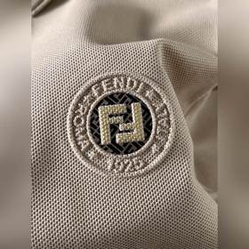 Fendi весна-лето 2023 короткий рукав, шелковистый хлопок, поло дл