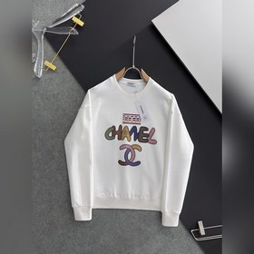 Chan*l! Chanel, эксклюзивный дизайн. Свободный свитшот с круглым