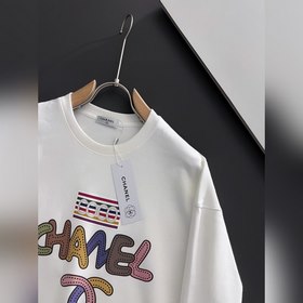 Chan*l! Chanel, эксклюзивный дизайн. Свободный свитшот с круглым